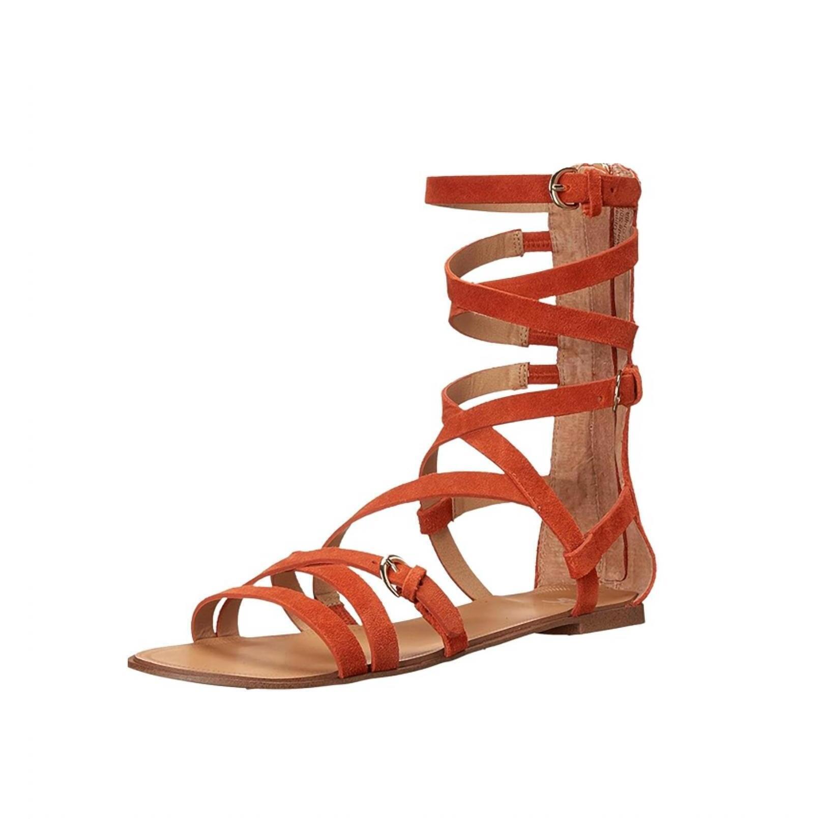 New Joe's Jeans Women'steddy Gladiator Sandals In Orange